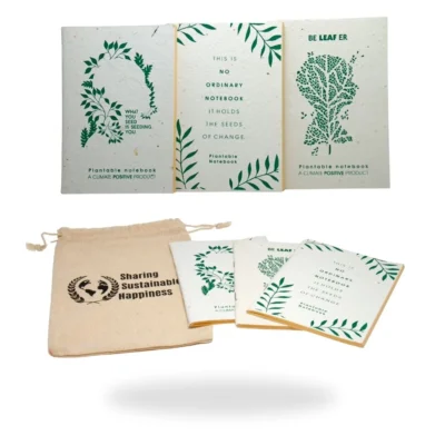 eco friendly notepad by uneako sharing sustainable happiness