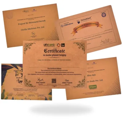 eco friendly certificates