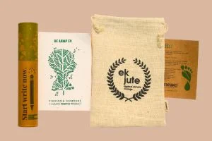 Ek Jute Plantable zero plastic kit.