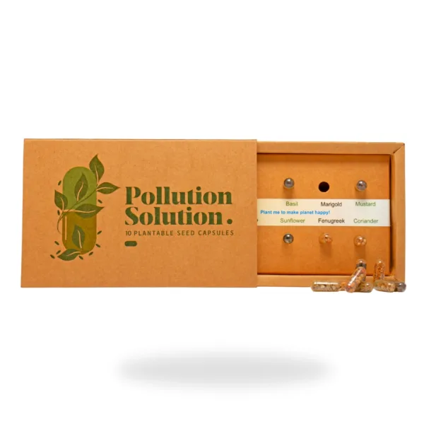 Pollution Solution 10 variety seeds gift Box (Pack of 2)