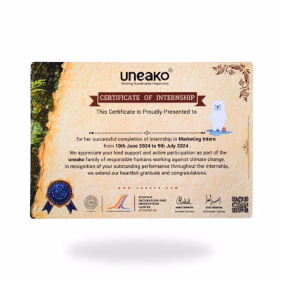 Eco Certificate Non Coated hard Sheet(Pack of 100)