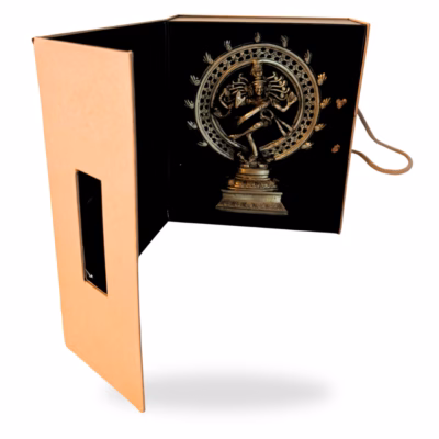 Brass Natraj Trophy in Premium Packaging (1 Kg and 6.5 Inch)