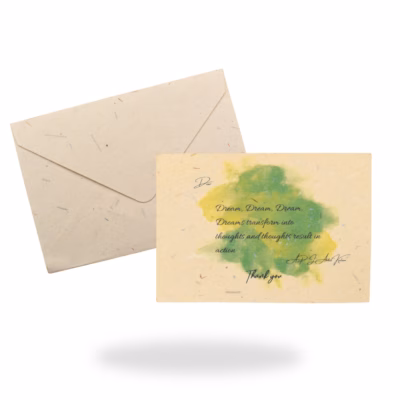 Bhoosha Sheet Invitation card & Envelope (Pack of 50)