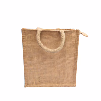 Eco JUTE Zipper Bag