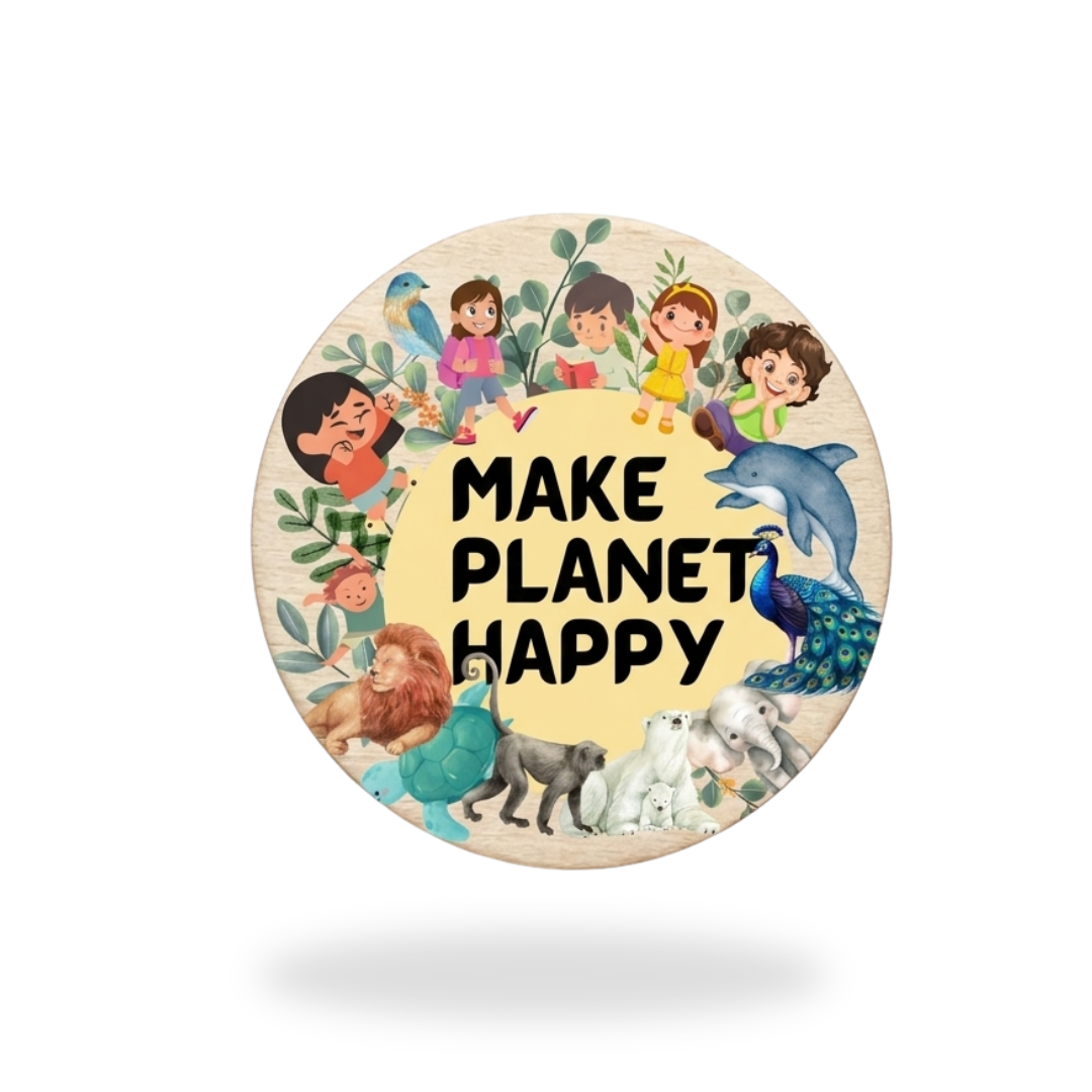 Wooden  Digital Pin with Magnetic Clip